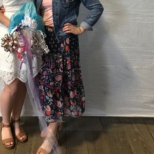 Anthropologie Midi Skirt